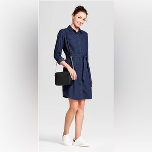 Dark Denim Shirt Dress